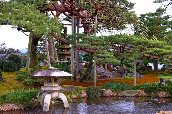 Kenroku Ubicado Kanazawa Ishikawa Japón Uno Los Tres Grandes Jardines — Foto de Stock