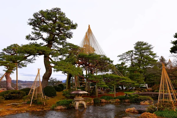 Kenroku Ubicado Kanazawa Ishikawa Japón Uno Los Tres Grandes Jardines — Foto de Stock