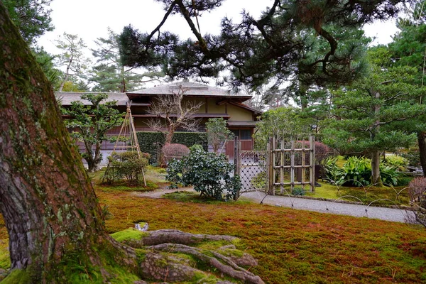 Kenroku Situato Kanazawa Ishikawa Giappone Uno Dei Tre Grandi Giardini — Foto Stock