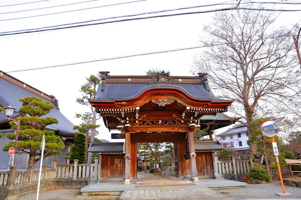 Antico Tempio Giapponese Della Città Hida Furukawa Gifu Giappone — Foto Stock