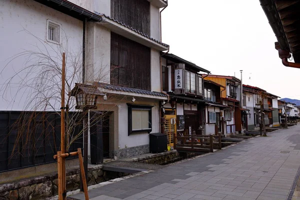 Starověké Japonské Domy Městečku Hida Furukawa Gifu Japonsko — Stock fotografie