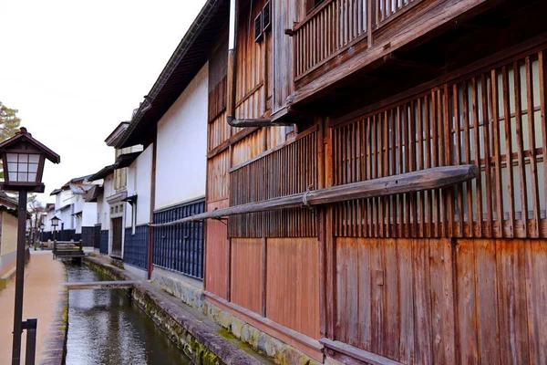 岐阜県飛騨古川町にある小さな町の古民家 — ストック写真
