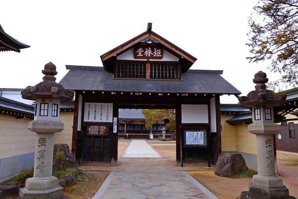 Ιστορικός Αρχαίος Ιαπωνικός Ναός Της Πόλης Hida Furukawa Gifu Ιαπωνία — Φωτογραφία Αρχείου