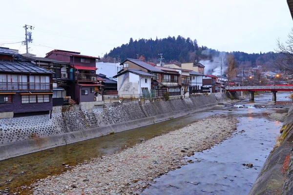 Casas Madera Tradicionales Bien Conservadas Casco Antiguo Hida Takayama Gifu — Foto de Stock