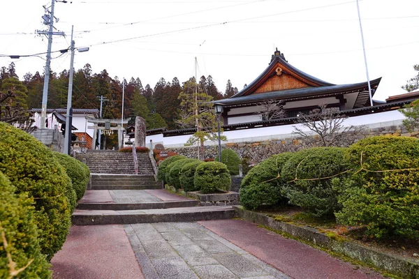 Хорошо Сохранившийся Традиционный Искушение Районе Старого Города Хида Такаяма Гибсон — стоковое фото