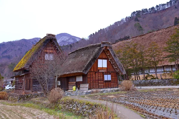 Historiska Byn Shirakawa Shirakawa Listat Som Ett Japans Unesco Världsarv — Stockfoto