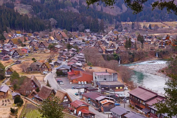 Historyczna Wioska Shirakawa Shirakawa Wpisany Listę Światowego Dziedzictwa Unesco Japonii — Zdjęcie stockowe