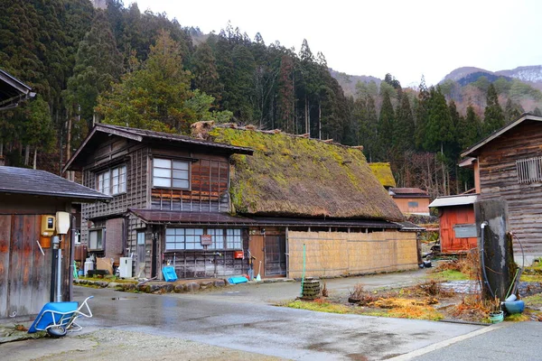 Historyczna Wioska Shirakawa Shirakawa Wpisany Listę Światowego Dziedzictwa Unesco Japonii — Zdjęcie stockowe