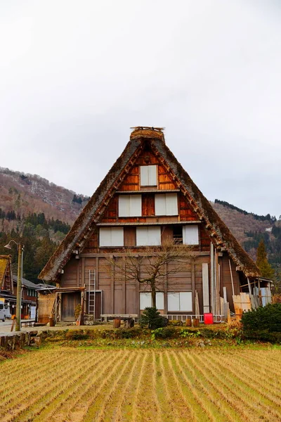Историческая Деревня Сиракава Сиракава Включен Список Всемирного Наследия Юнеско Японии — стоковое фото