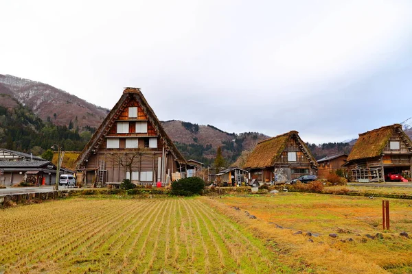 Historiska Byn Shirakawa Shirakawa Listat Som Ett Japans Unesco Världsarv — Stockfoto