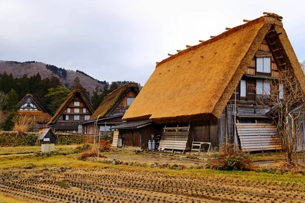Historiska Byn Shirakawa Shirakawa Listat Som Ett Japans Unesco Världsarv — Stockfoto