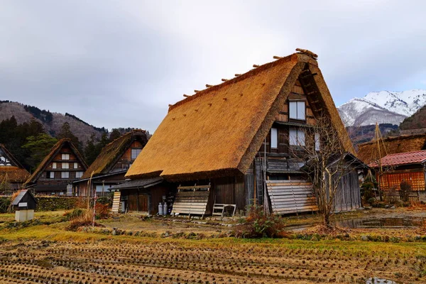 Historyczna Wioska Shirakawa Shirakawa Wpisany Listę Światowego Dziedzictwa Unesco Japonii — Zdjęcie stockowe