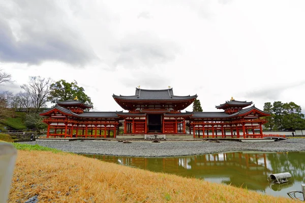 Tradycyjna Japońska Architektura Kompleksie Byodoin Mieście Uji Kioto Japonia — Zdjęcie stockowe