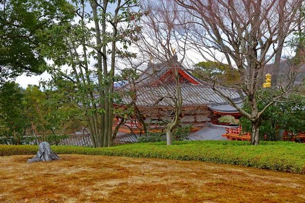 Architettura Tradizionale Giapponese Nel Complesso Byodoin Nella Città Uji Kyoto — Foto Stock