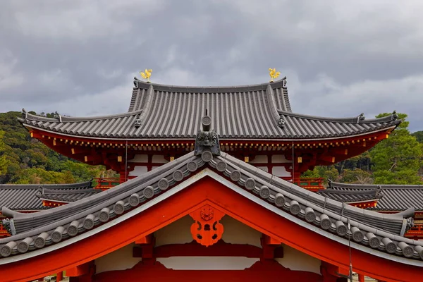 Japonya Nın Uji Kyoto Kentindeki Byodoin Kompleksi Nde Geleneksel Japon — Stok fotoğraf