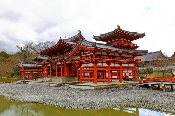Japonya Nın Uji Kyoto Kentindeki Byodoin Kompleksi Nde Geleneksel Japon — Stok fotoğraf