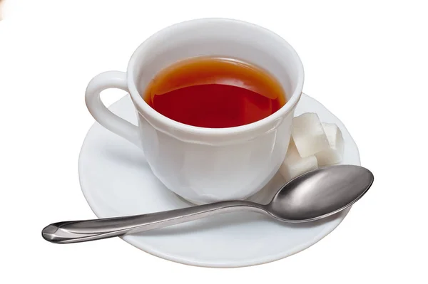 Tasse Tee auf einem Holztisch — Stockfoto