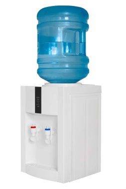 su soğutucu beyaz arka plan üzerinde izole