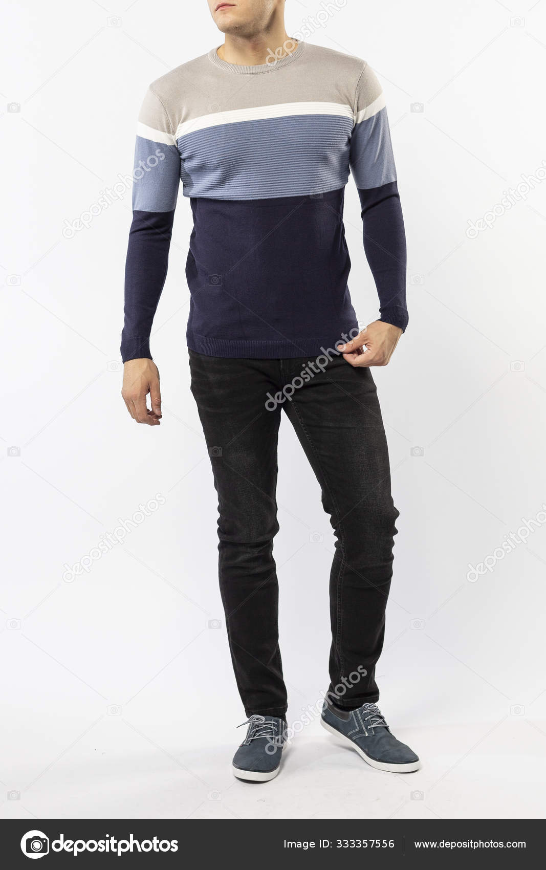 men in black jeans