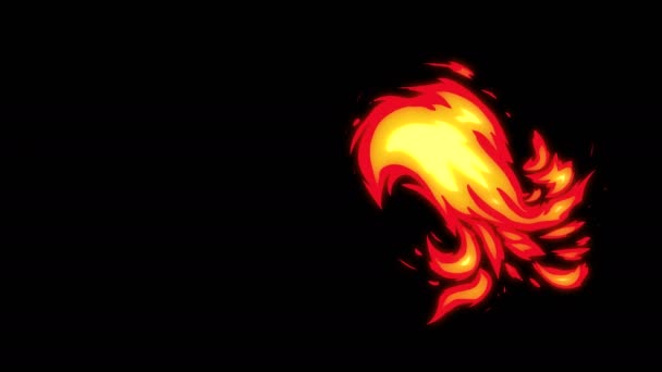 10 cartoon Fire element — Stockvideo