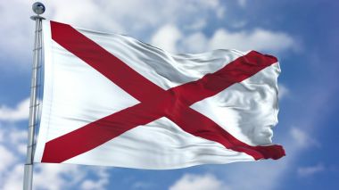 Alabama dalgalanan bayrak