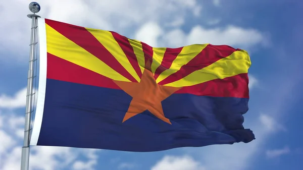 Arizona acenando bandeira — Fotografia de Stock