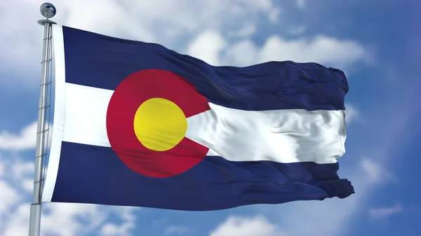Colorado bayrak sallayarak — Stok fotoğraf