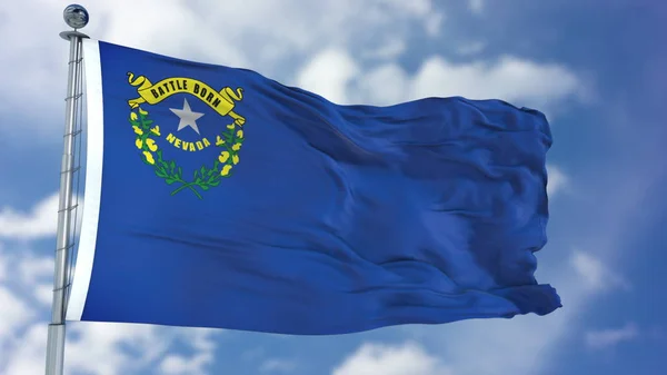 Nevada bayrak sallayarak — Stok fotoğraf