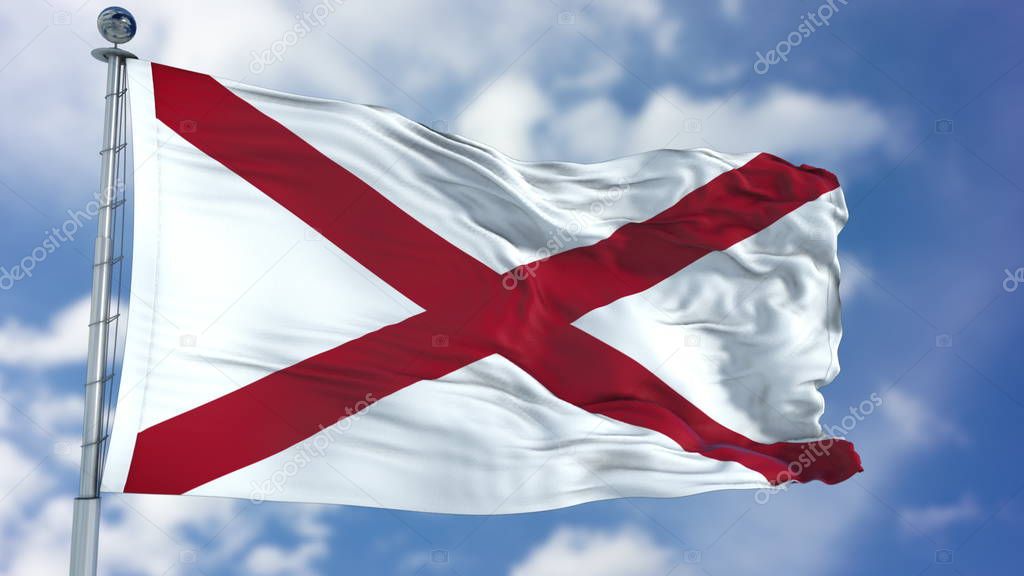 Alabama Waving Flag