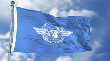Uluslararası Sivil Havacılık Organizasyonu ICAO bayrak sallayarak