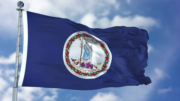 Virginia Waving Flag — Stock Photo, Image