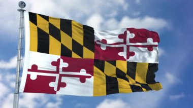 Maryland bayrak sallayarak