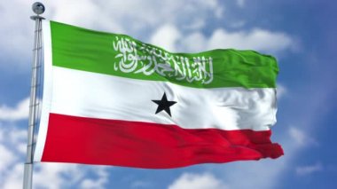 Mavi bir gökyüzü Somaliland bayrağı