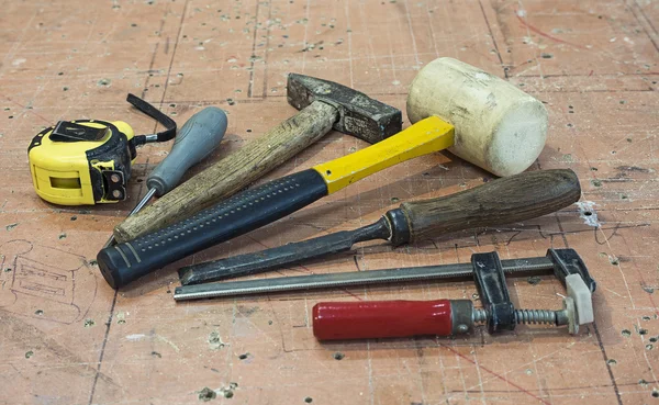 Carpentry hand tools — Stock Photo, Image