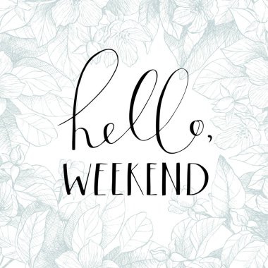 El yazı ifade çiçek arka