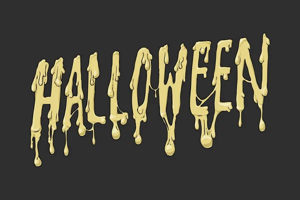 Halloween inscriptie op donkere achtergrond. Halloween concept. concept vakantie. — Stockvector