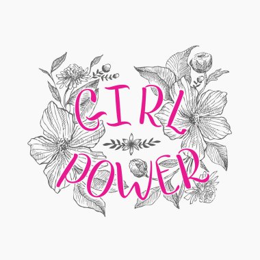 Kadınlar, güzel çiçekler arka planı için motive edici sözler