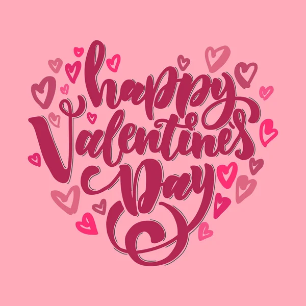 Happy dag van de Valentijnskaart-s. ontwerp voor groet kerstkaart en uitnodiging van het huwelijk, Valentijn s en gelukkig liefde dag. Vector design — Stockvector