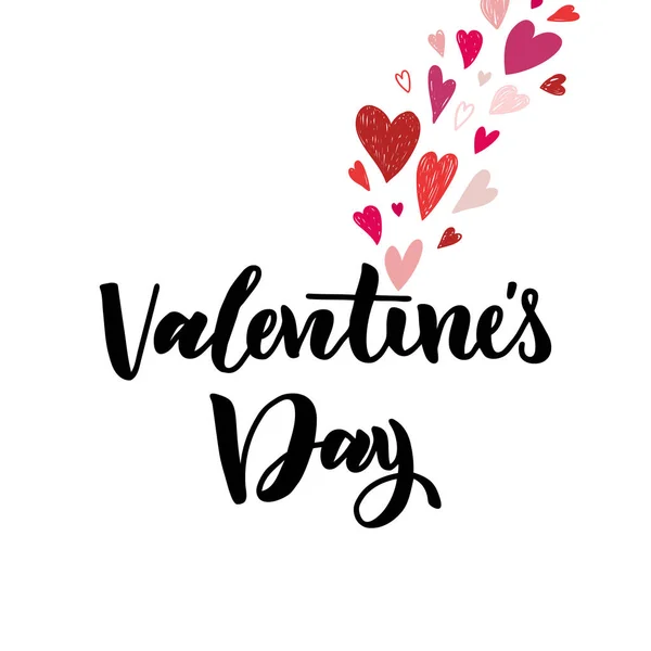 Happy dag van de Valentijnskaart-s. ontwerp voor groet kerstkaart en uitnodiging van het huwelijk, Valentijn s en gelukkig liefde dag. Vector design — Stockvector