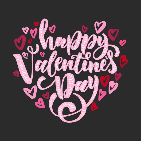 Happy dag van de Valentijnskaart-s. ontwerp voor groet kerstkaart en uitnodiging van het huwelijk, Valentijn s en gelukkig liefde dag. Vector design — Stockvector