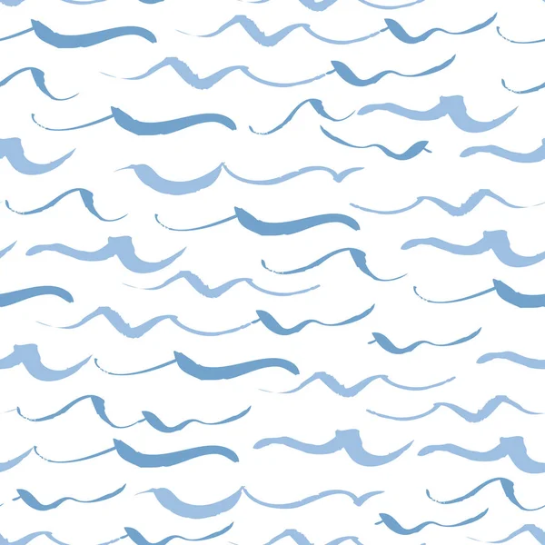 Αφηρημένη απρόσκοπτη μοτίβο των κυμάτων. Σχεδιασμός για Σκηνικά με θάλασσα, ποτάμια ή θαλάσσια υφή. Εικόνα για τα κλωστοϋφαντουργικά προϊόντα. — Διανυσματικό Αρχείο