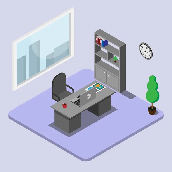 Vector illustratie van Office kabinet. — Stockvector