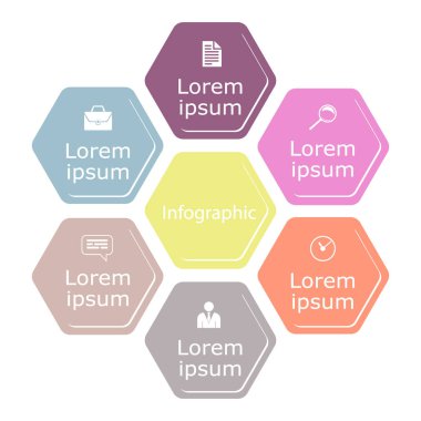 Vektör soyut geometrik öğe infographics için.