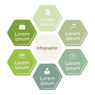 Vektör soyut geometrik öğe infographics için.