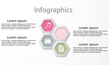 Vektör soyut geometrik öğe infographics için.
