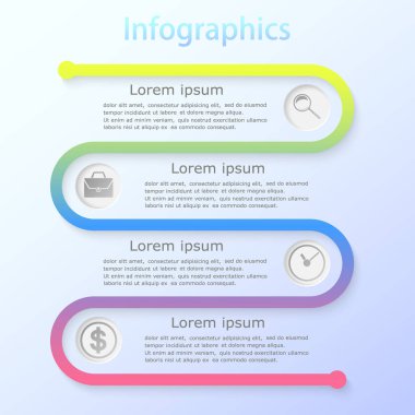 Vektör soyut çizim. Infographics.