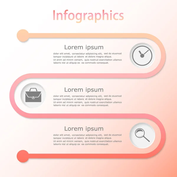 Ilustração abstrata vetorial. Infográficos . — Vetor de Stock