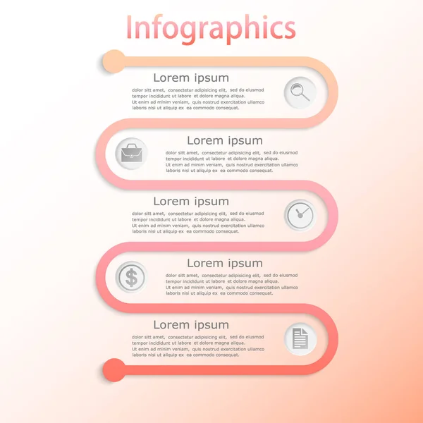 Abstract vectorillustratie. Infographics. — Stockvector