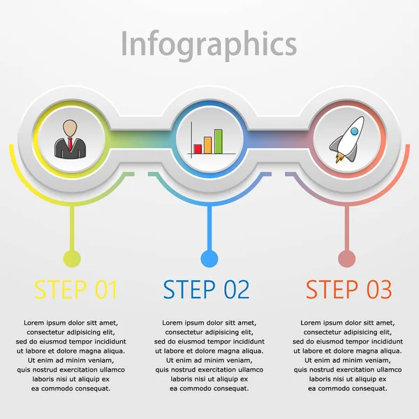 Ilustración abstracta vectorial. Infografías . — Vector de stock