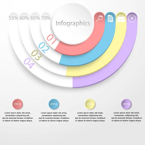 Infographics. Vektör soyut çizim.